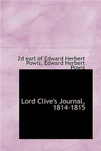 Lord Clive's Journal, 1814-1815