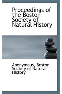 Proceedings of the Boston Society of Natural History
