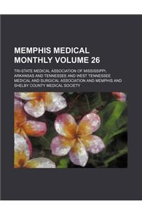 Memphis Medical Monthly Volume 26