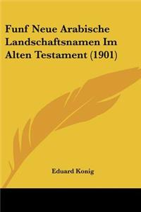 Funf Neue Arabische Landschaftsnamen Im Alten Testament (1901)