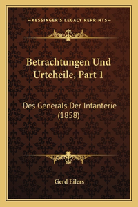 Betrachtungen Und Urteheile, Part 1