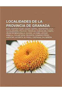 Localidades de La Provincia de Granada