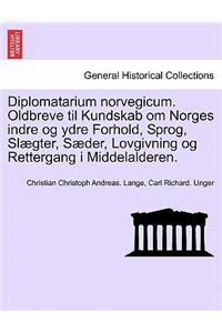 Diplomatarium norvegicum. Oldbreve til Kundskab om Norges indre og ydre Forhold, Sprog, Slægter, Sæder, Lovgivning og Rettergang i Middelalderen. Femte Samling