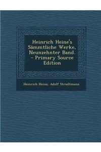 Heinrich Heine's Sammtliche Werke, Neunzehnter Band.