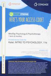 Mindtap Psychology, 1 Term (6 Months) Printed Access Card for Kalat's Introduction to Psychology, 11th