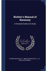 Richter's Manual of Harmony