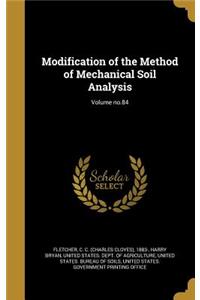 Modification of the Method of Mechanical Soil Analysis; Volume no.84
