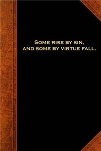 Shakespeare Quote Journal Measure For Measure Some Rise By Sin