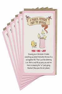 6-Pack Em & Friends You Me Joy Affirmators! Greeting Cards