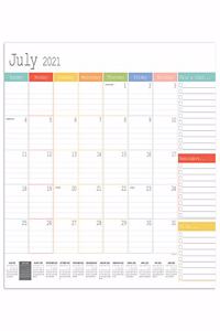 Cal 2022- Rainbow Blocks Academic Year Desk Pad