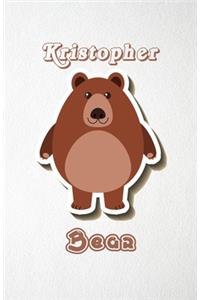 Kristopher Bear A5 Lined Notebook 110 Pages