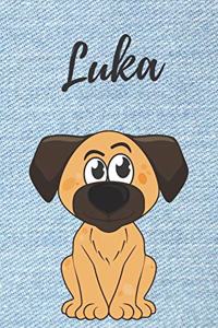 Luka Hund-Malbuch / Notizbuch / Tagebuch