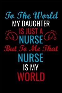 To the world my daughter is just a Nurse But to me that nurse is my