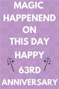 Magic Happened On This Day Happy 63rd Anniversary