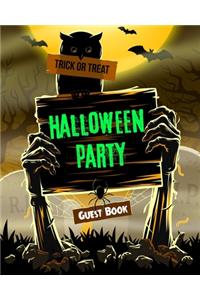 Halloween Party Guest Book