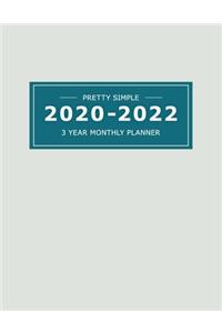 2020 2022 3 Year Monthly Planner