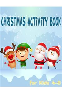 Christmas Activity Book for Kids 4-8