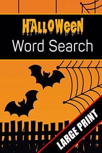 Halloween Word Search Large Print