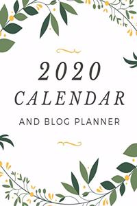 2020 Calendar and Blog Planner