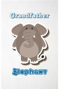 Grandfather Elephant A5 Lined Notebook 110 Pages