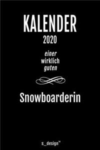 Kalender 2020 für Snowboarder / Snowboarderin