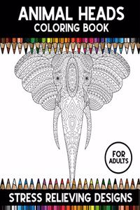 Animal Heads Coloring Book For Adults