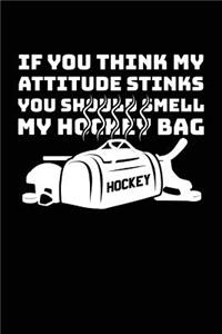 If You Think My Attitude Stinks You Should Smell My Hockey Bag