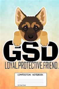 Gsd Loyal Protective Friend