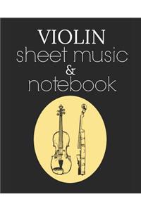 Violin Sheet Music & Notebook