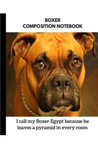 Boxer Composition Notebook
