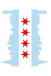 Chicago Flag Skyline 6x9 Journal