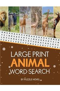 Large Print Animal Word Search