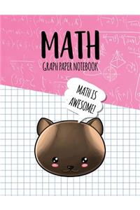 Math Graph Paper Notebook