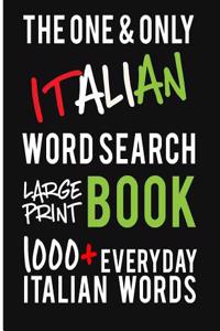 The One and Only Italian Word Search Large Print Book