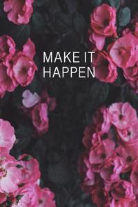 Make It Happen Entrepreneur Notebook Lean Canvas Business Ideas Journal