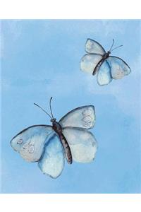 Blue Butterfly Blank Journal