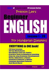 Preston Lee's Beginner English Lesson 1 - 20 For Hungarian Speakers