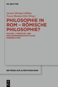 Philosophie in ROM - Römische Philosophie?