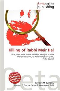 Killing of Rabbi Meir Hai