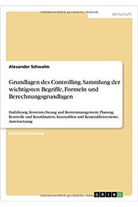 Grundlagen Des Controlling. Sammlung Der Wichtigsten Begriffe, Formeln Und Berechnungsgrundlagen