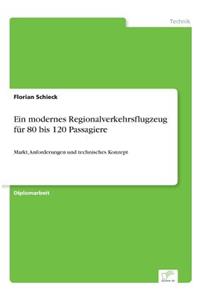 modernes Regionalverkehrsflugzeug für 80 bis 120 Passagiere