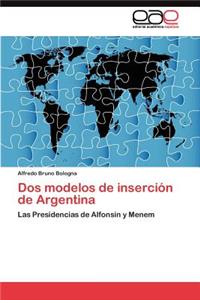 Dos modelos de inserción de Argentina