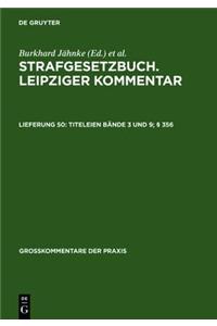 Titeleien BÃ¤nde 3 Und 9; Â§ 356