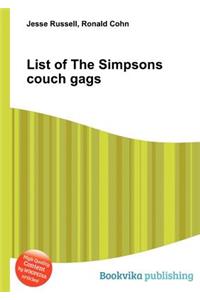 List of the Simpsons Couch Gags