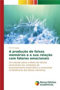 A produção de falsas memórias e a sua relação com fatores emocionais
