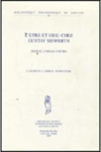 L'être et Dieu chez Gustav Siewerth