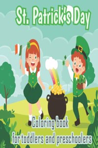 st patrick's day coloring book for toddlers and preschoolers