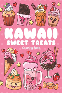 Kawaii Sweet Treats Coloring Book