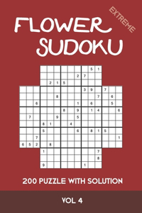 Flower Sudoku extreme 200 Puzzle with solution Vol 4