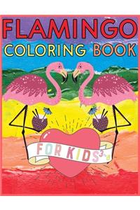 Flamingo Coloring Book For Kids 3-8